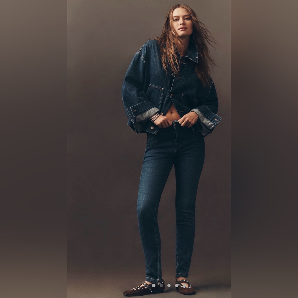 Pilcro Dark Blue Skinny Jeans